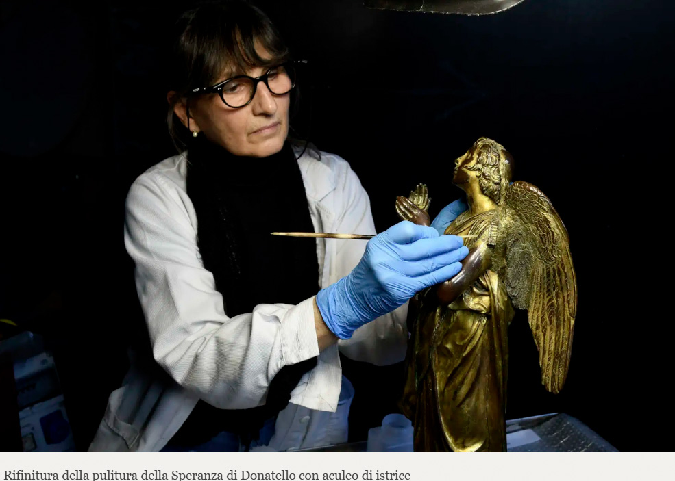 pulitura statua bronzo fotografare statua bronzo