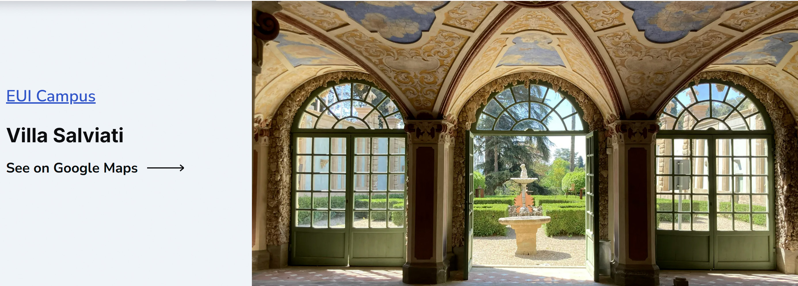villa salviati EUI Firenze