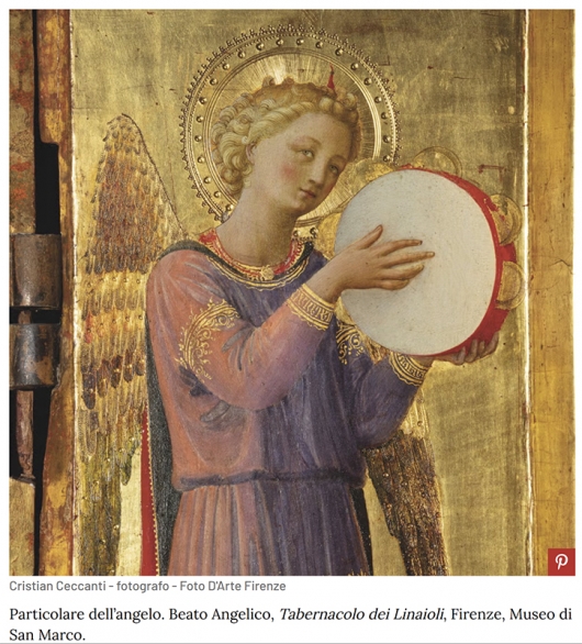 Part.re dell&rsquo;angelo. Beato Angelico, Tabernacolo dei Linaioli, Museo di San Marco